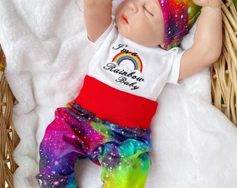 Rainbow Baby Gift, Personalised baby Clothes, Rainbow Baby Outfit, Rainbow Baby clothes, Coming Home Outfit Baby Girl, Baby Hospital Outfit