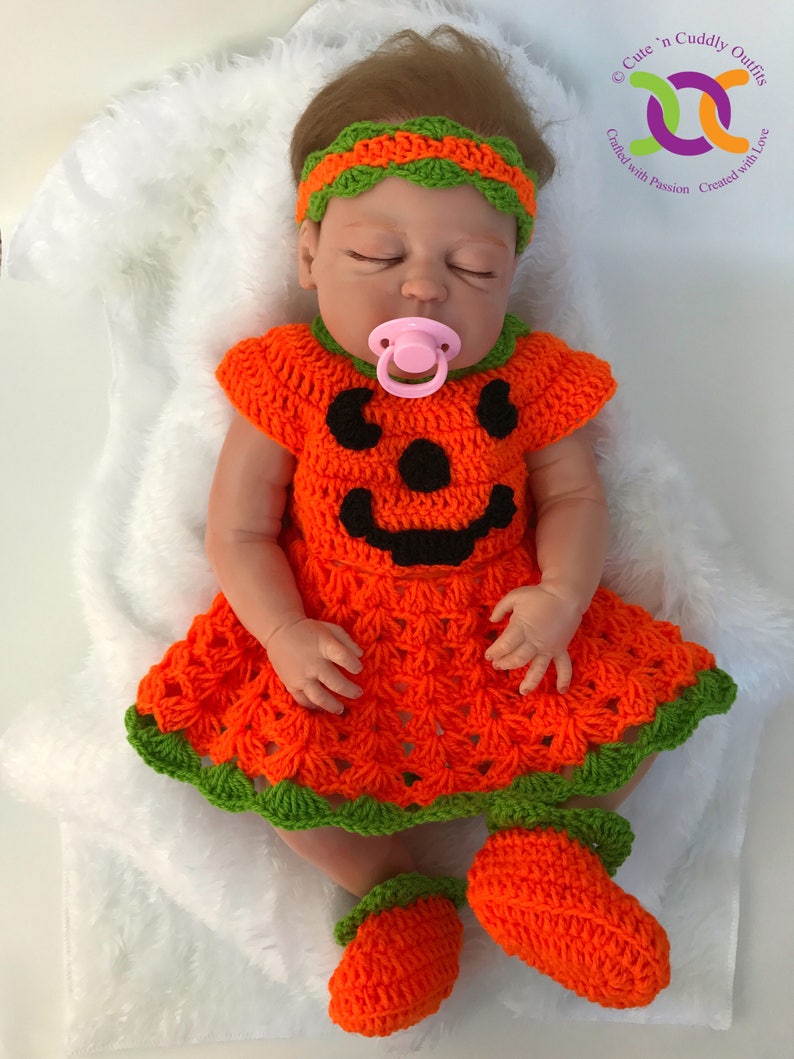 Baby Pumpkin Costume Newborn Baby Halloween Costume Newborn Etsy