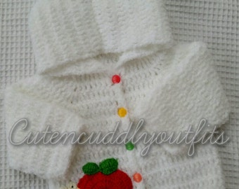 Modèle de cardigan pour bébé, modèle de cardigan au crochet, modèle de cardigan au crochet, modèle de bébé au crochet, modèle de bébé en PDF, modèle de bébé au crochet