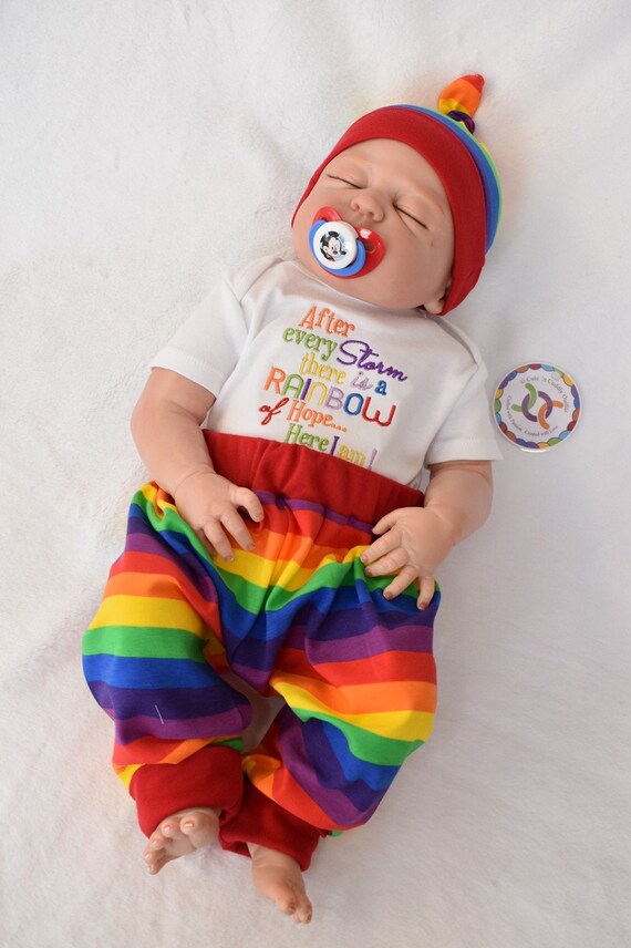 Personalised Baby Clothes Rainbow Baby Outfit Rainbow Baby Etsy