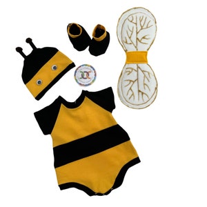 Baby Bumble Bee Halloween Costume, Baby First Halloween Costume, Halloween Baby Costume, Bumble Bee Costume baby, Newborn Girl Photo Outfit