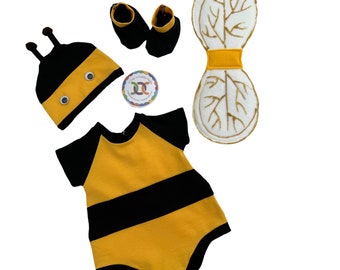 Baby Bumble Bee Halloween Costume, Baby First Halloween Costume, Halloween Baby Costume, Bumble Bee Costume baby, Newborn Girl Photo Outfit