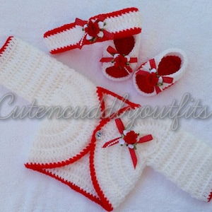 Crochet Baby Cardigan Set Pattern: CAROLE Outfit (PDF Pattern)