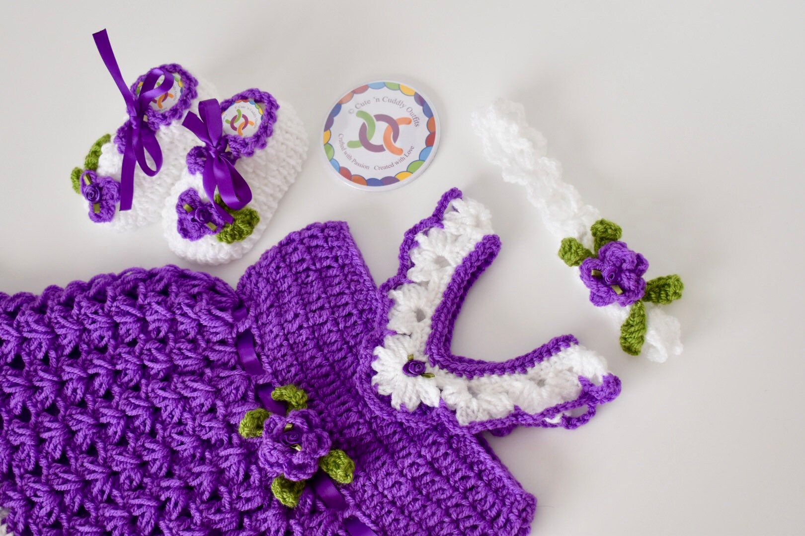 Purple Baby Girl Outfit Purple baby Dress Purple Baby Girl Etsy