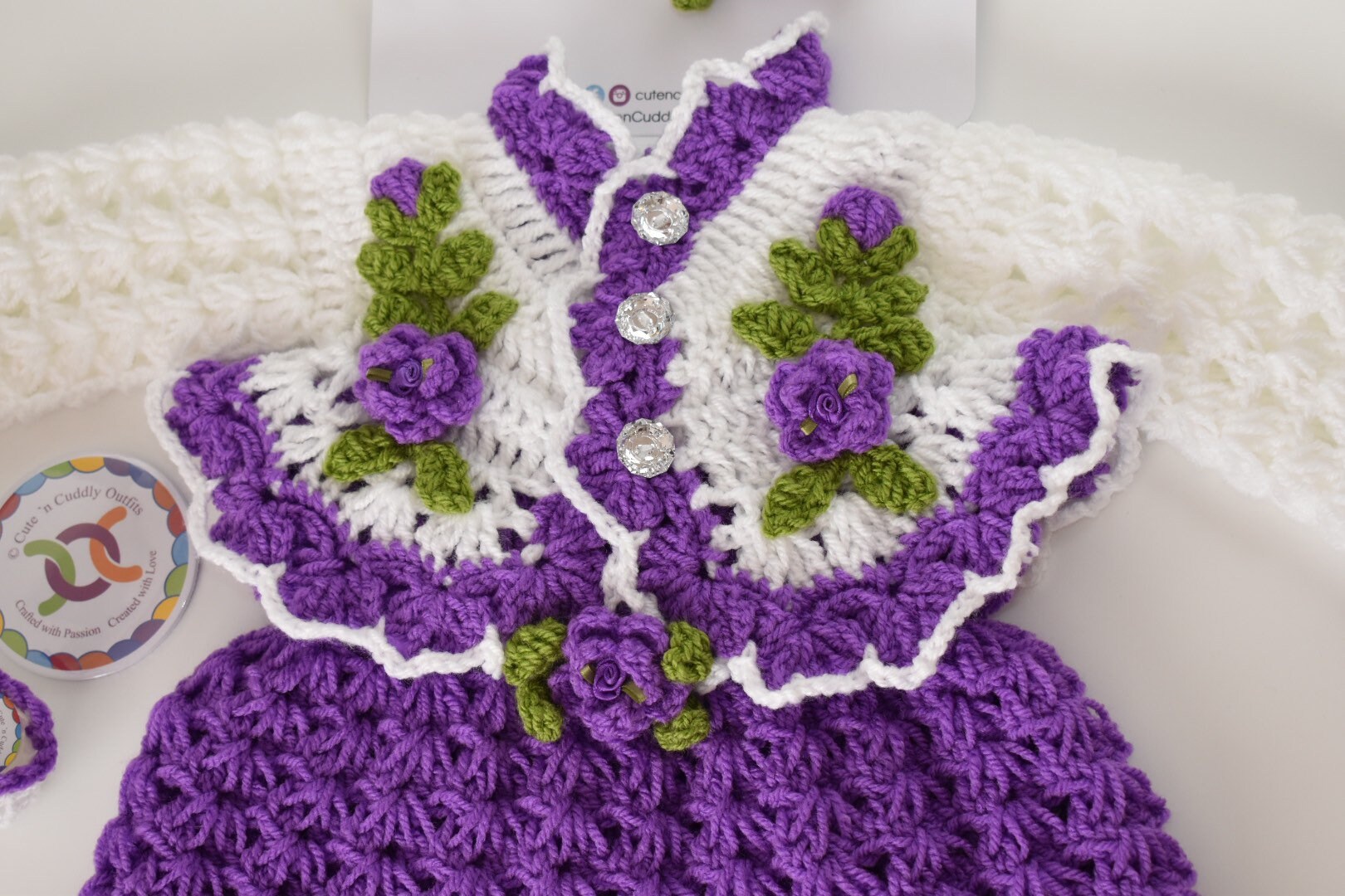 Purple Baby Girl Outfit Purple baby Dress Purple Baby Girl Etsy