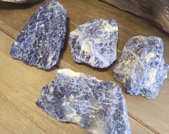 Sodalite - raw sodalite crystal raw sodalite - rough sodalite - blue sodalite - natural sodalite stone