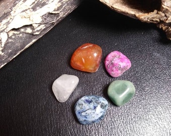 Crystal Set - tumbled crystal set - beginner crystal set - tumbled crystals