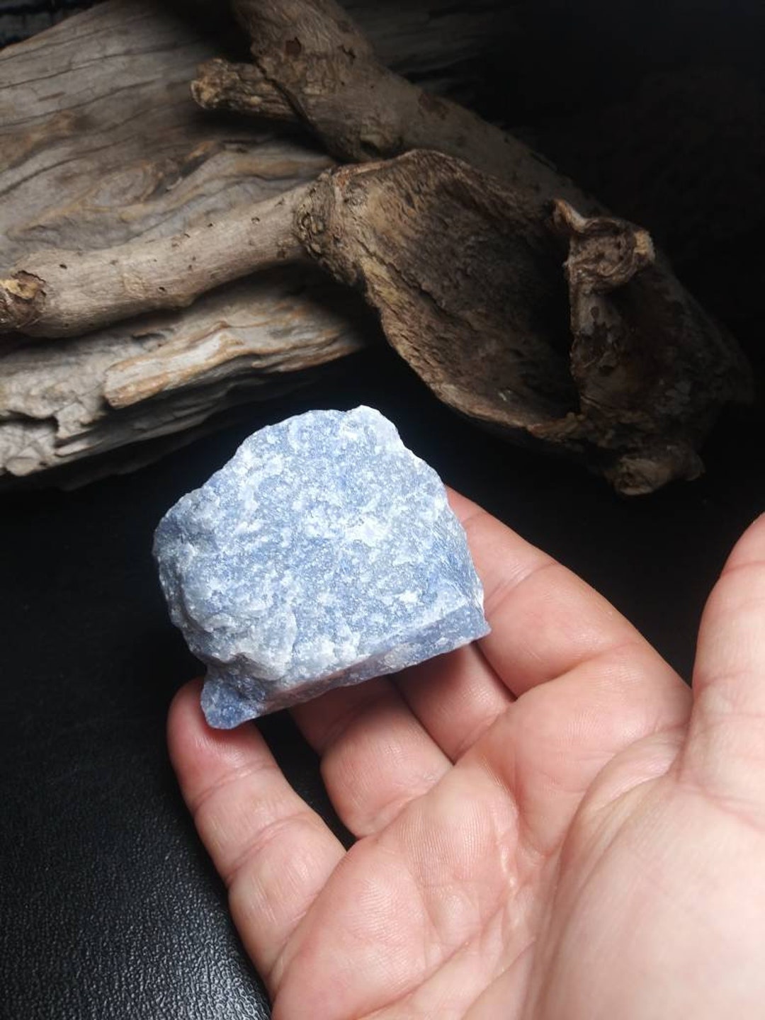 Raw Blue Quartz Blue Quartz Crystal Natural Blue Quartz Etsy