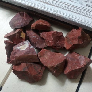 Red Jasper raw red jasper rough jasper jasper stones shamans stone image 8