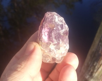 Raw Amethyst Crystal - Rough Natural Purple Amethyst Crystal - February Birthstone