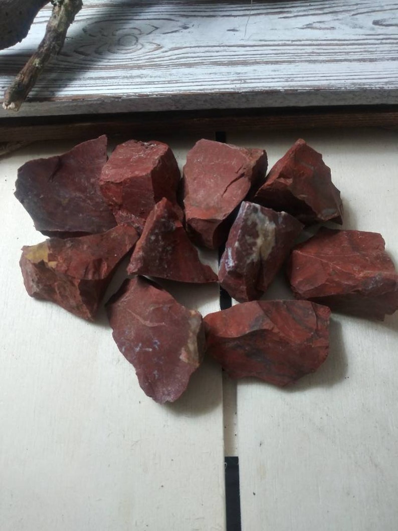 Red Jasper raw red jasper rough jasper jasper stones shamans stone image 1