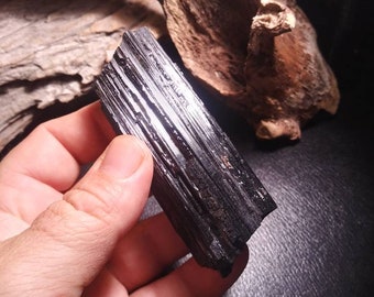 Black Tourmaline Crystal - raw black tourmaline - schorl