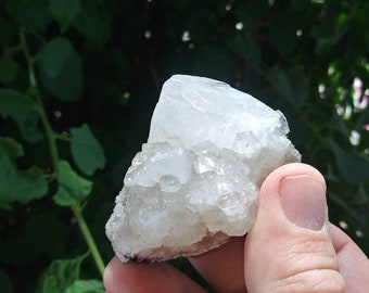 Apophyllite Crystal Cluster  - apophyllite - apophyllite crystal - clear apophyllite - raw apophyllite
