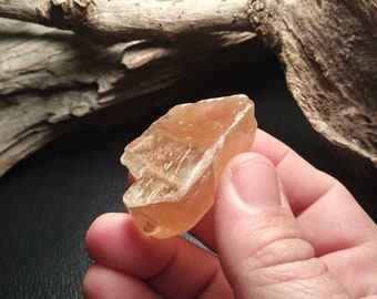 Honey Calcite - raw honey calcite crystal - calcite - calcite