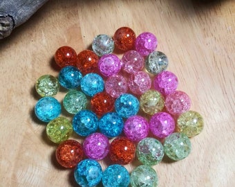 Crackle Quartz Crystal Beads - quartz crystal beads - 10mm crackle quartz beads