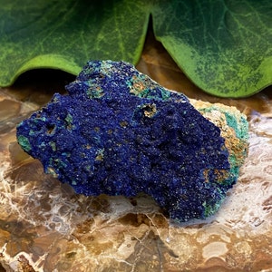 Spécimen minéral d’azurite et de malachite AZU-3