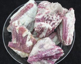 Rich Pink Tourmaline (Rubellite) in Quartz Matrix  - TOUP1