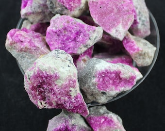 Vivid Fuchsia Cobaltoan Calcite Crystal Specimen COB17