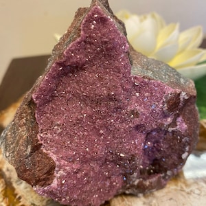 Cobaltoan Calcite Crystals on Dolomite Matrix Specimen COB4