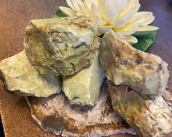 Green Opal Natural & Untreated Specimen Piece GOP2