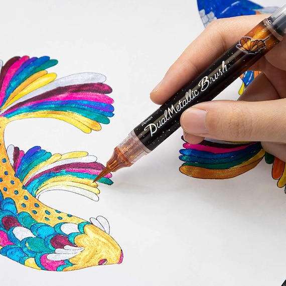 Pentel Milky Brush Pen - 8 Color Set
