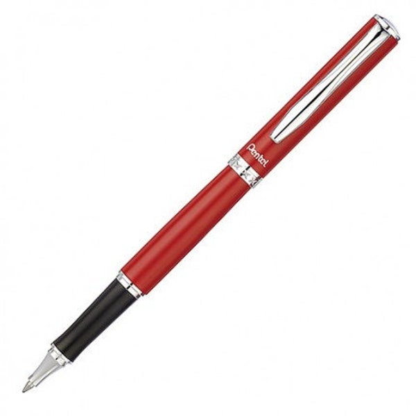 Pentel EnerGel Libretto Gel Pen - 0.7 mm Black INK, Red BARREL