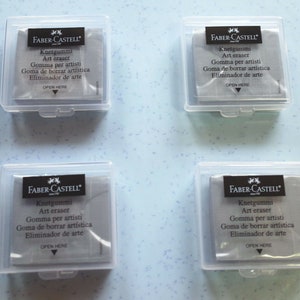 4 X Faber Castell Artists Kneaded Putty Rubber Eraser Pencil Charcoal Pastel