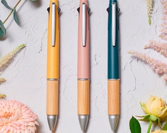 Mitsubishi UNI Jetstream Bamboo Multi Pen: 4 Color + Pencil