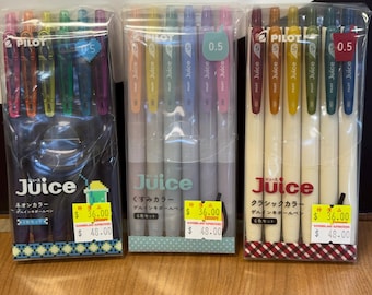 Pilot Juice 0.5mm6 pens set.  dull tone color and classic color