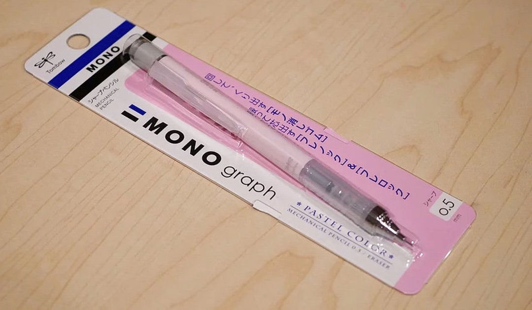 Tombow Mono Graph Mechanical Pencil 0.5mm Pastel Pink Color Barrel -   Israel