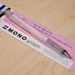 Tombow Mono Graph Mechanical Pencil 0.5mm Pastel Pink color barrel