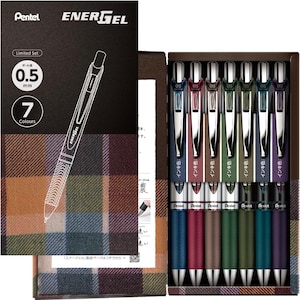 Pentel EnerGel Limited Edition 0,5 mm boxset met 7 pennen.