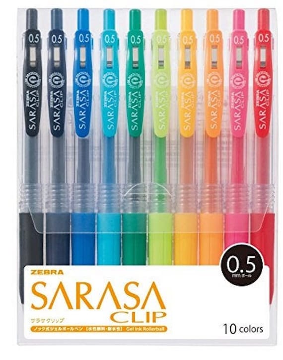 Zebra Sarasa Bouquet 5-Color Gel Pen Sets (0.5mm) – Everything Calligraphy
