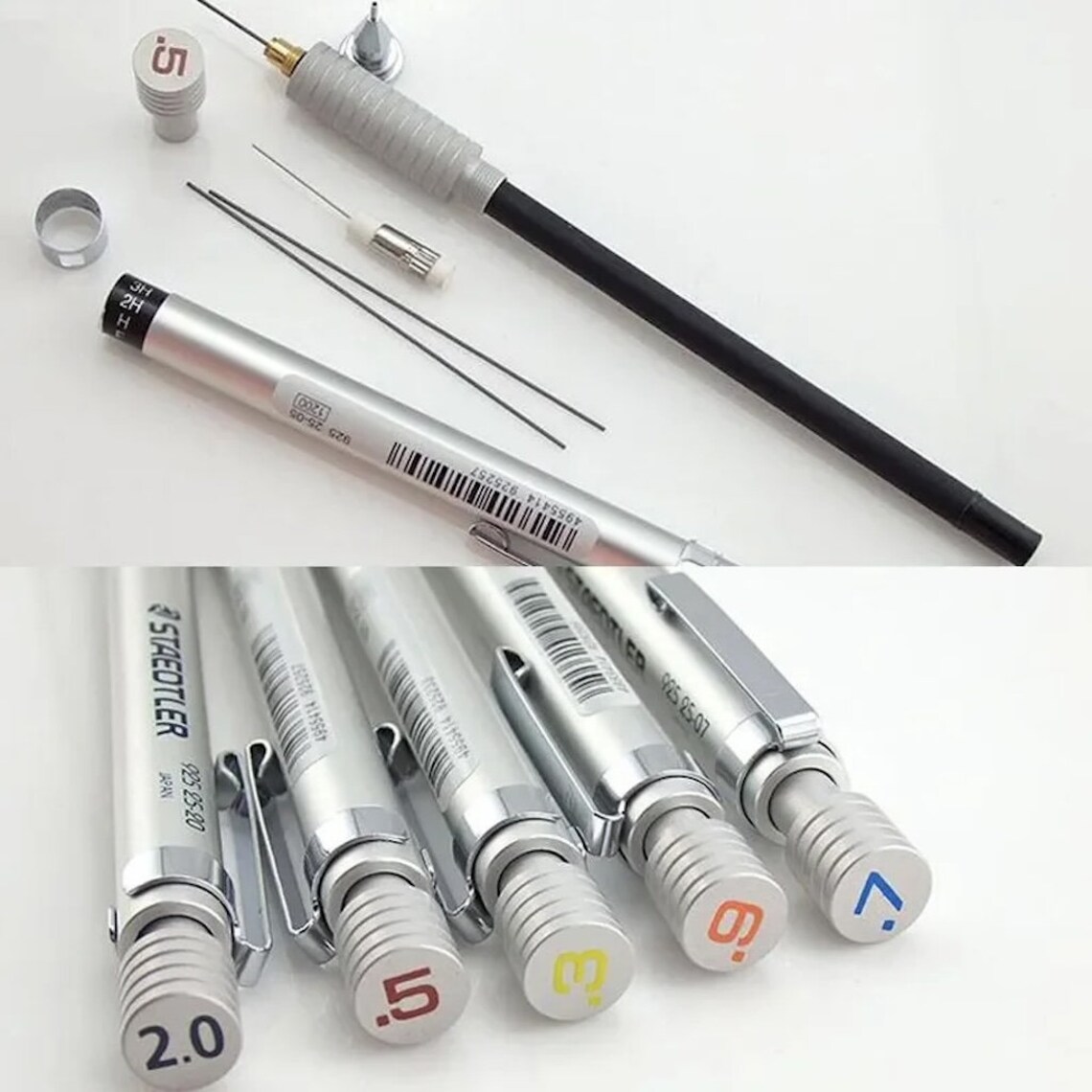 Silver Drawing Instruments STAEDTLER 925 25 Drafting Pencil: Silver Aluminum Barrel - Etsy