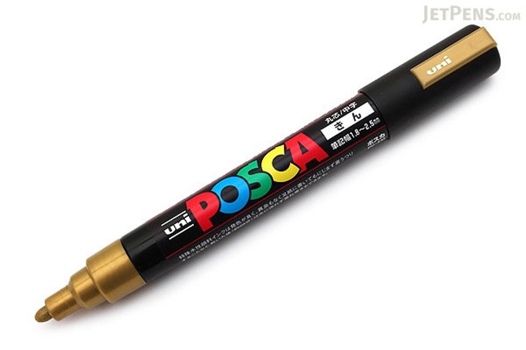 Posca PC-5M Medium Gold Paint Marker