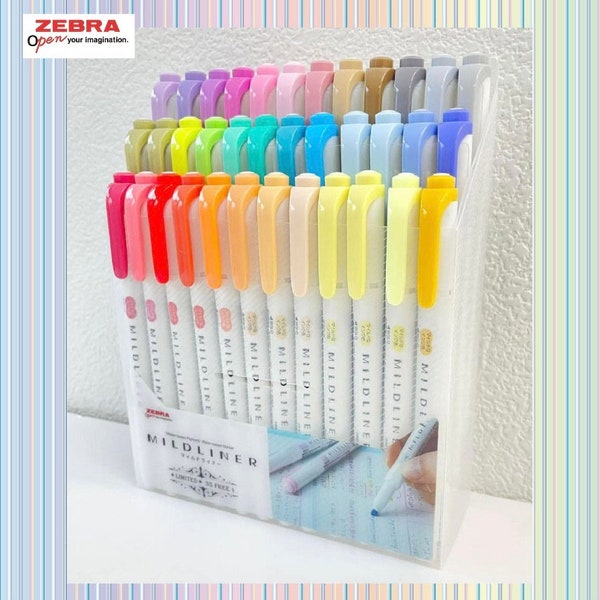 Zebra Mildliner Highlighters Etsy