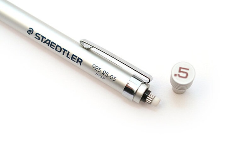 thumbnail interactive-video image 1 of Staedtler 925 25-05 Silver Series Mechanical Pencil – 0.5mm Drafting Pencil 1 of 12