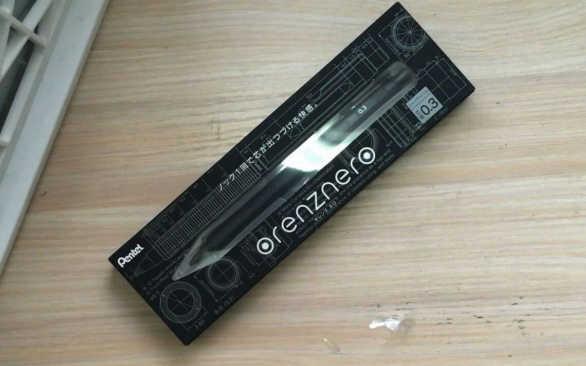 pentel mechanical pencil orenz nero 0.3 mm pp3003 a