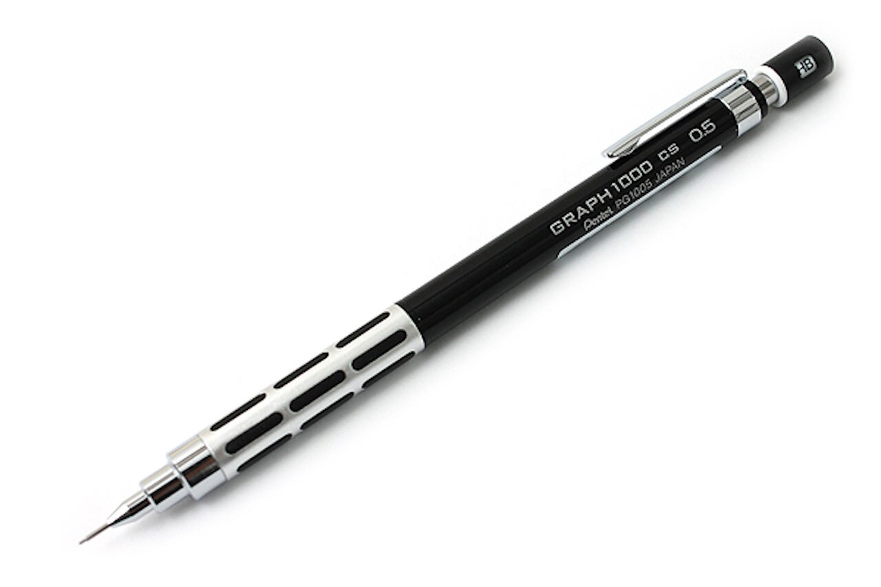 Pentel Graph 1000 0.5mm Mechanical Pencil Limited Edition Black  BARREL PG1005-CS-A