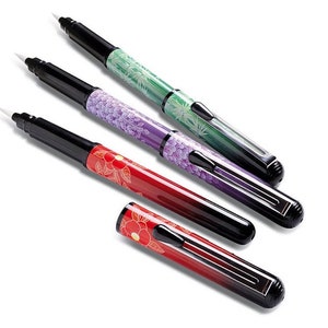 Pentel nachfüllbarer Kalligraphie Pocket Brush Pen limitierte Edition 3 COLROR SET.