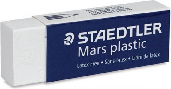 Gomme en plastique Staedtler Mas 526 50 Fabriquée en Allemagne