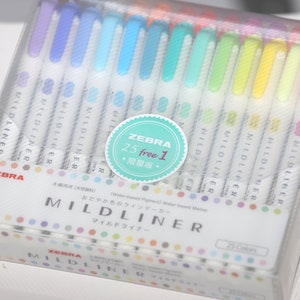 Zebra Mildliner Highlighter 25＋1 Farbbox Set NEU Set WKT7-25C+1 Limited Edition