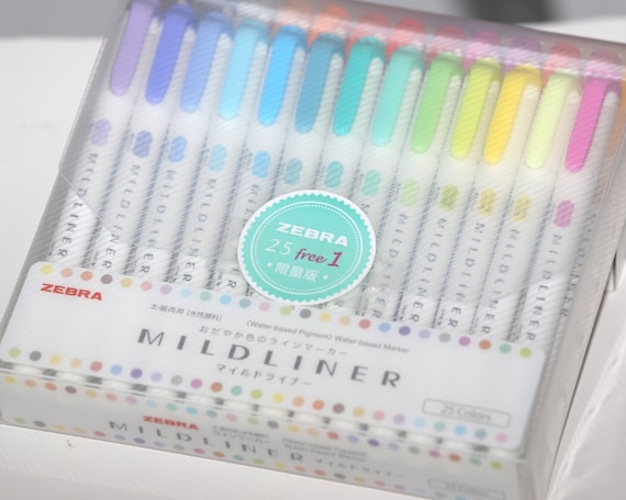 Zebra Mildliner Brush Pen Zebra Mildliner Highlighters Review