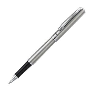 Pentel EnerGel Libretto Gel Pen - 0.7 mm Black INK, silver color BARREL
