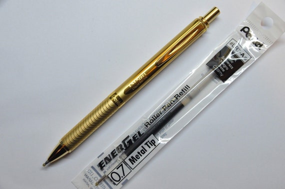 Pentel® EnerGel Retractable Gel Pen, Refillable, Metal Tip, 0.7mm
