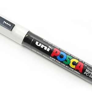 Uni-posca Japan Paint Marker Pen, Extra Fine Point, Set of 12 Color Markers  Drawing, Painting, Fabric, Surfboard, Anime, Manga 