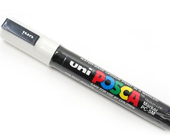 Uni Posca PC-5M Paint Marker - Medium Point - White