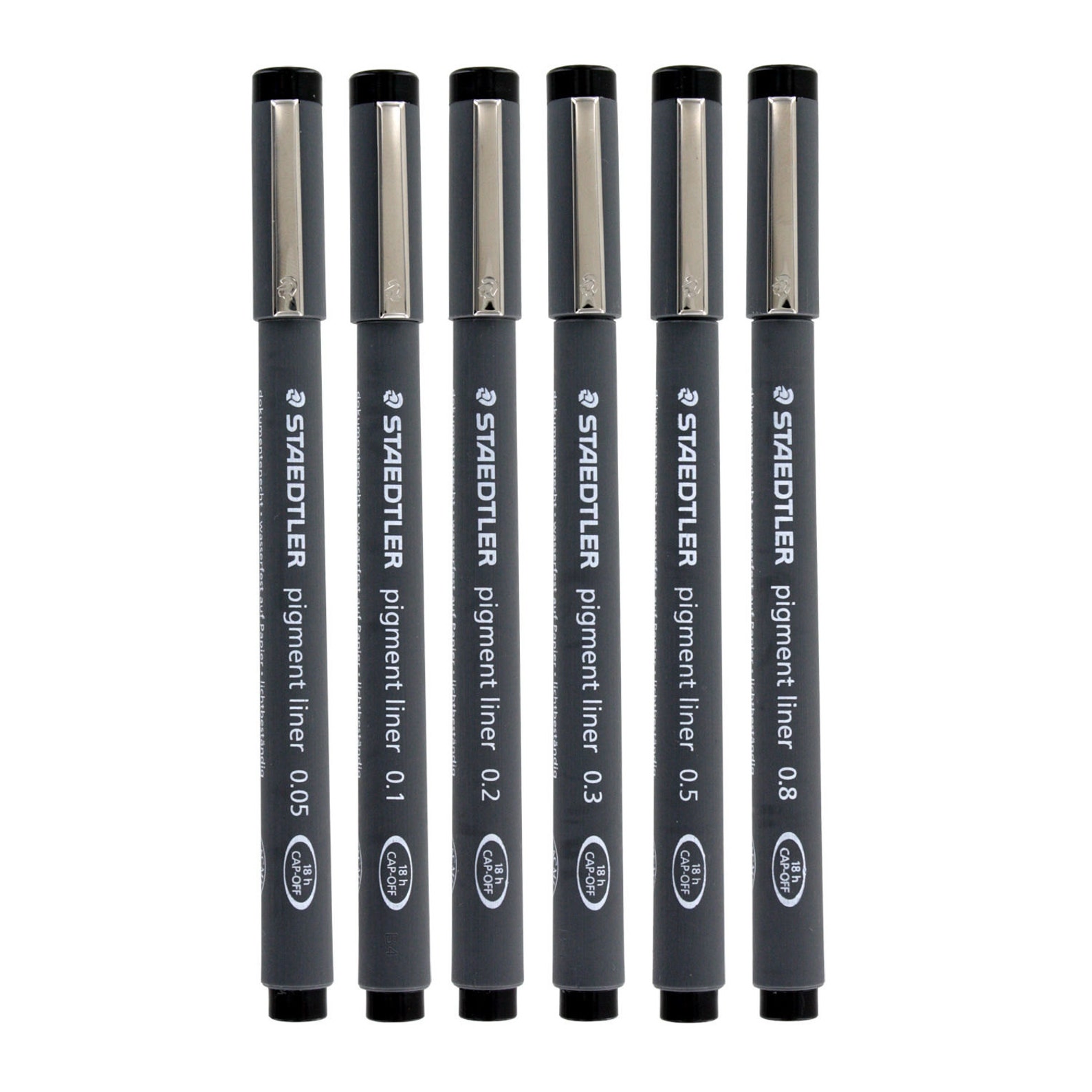 STAEDTLER Pigment Liner 308 Marker Pen Fineliner 6 Nibs Box Etsy