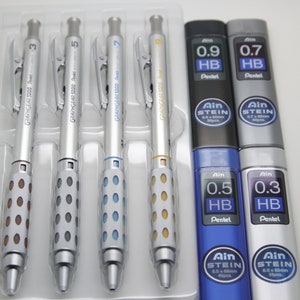 4 Pencil Set Pentel GRAPHGEAR 500 Mechanical Drafting Pencil 0.3