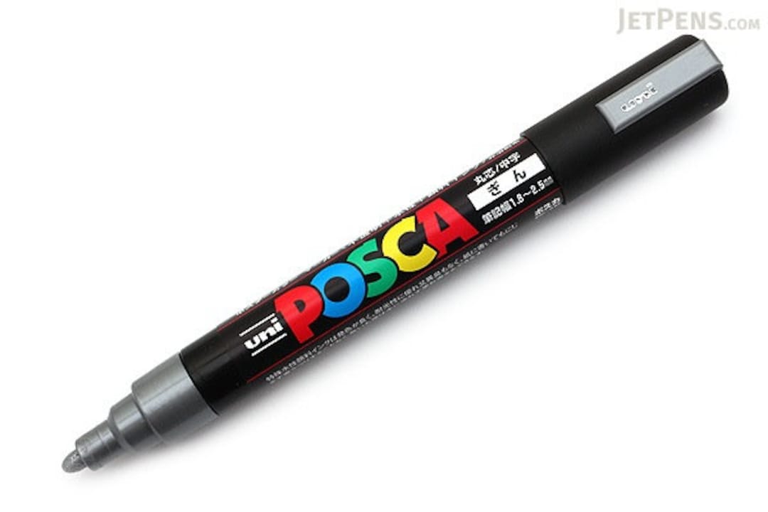 Uni Posca PC-5M Paint Marker Medium Point Silver -  Israel